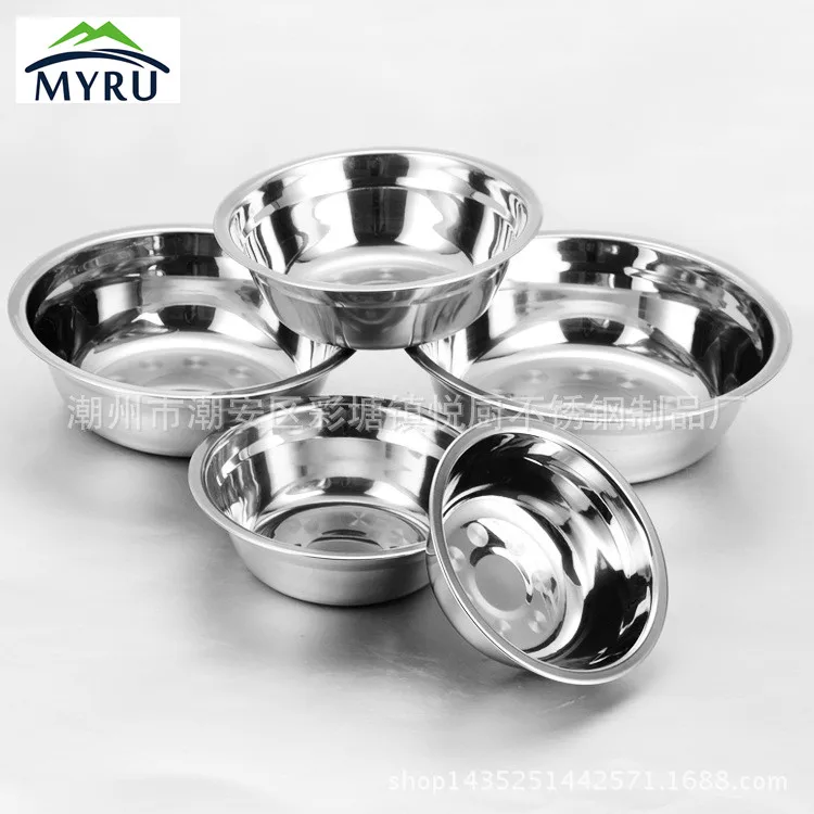 Thick stainless steel bowls soup bowl many sizes bowls kicthen