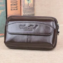 Мужская сумка из натуральной кожи для мобильного телефона, модная мужская забавная сумка на пояс, мужской кожаный ремень, деловая поясная сумка, Новинка