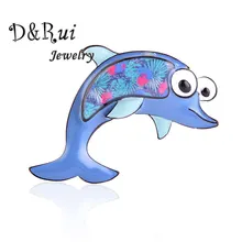 Cute Alloy Enamel Dolphin Pins and Brooches Metal Scarf Pin Christmas Gifts for Women Kids Cartoon Animal Brooch Fashion Jewelry frogs brooches for women accessories green enamel pin metal animal enamel rhinestone brooch cute kids pin fashion karl jewelry