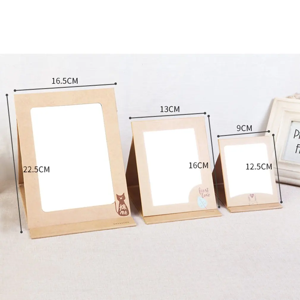 Table Foldable Portable Kraft Cosmetic Mirror