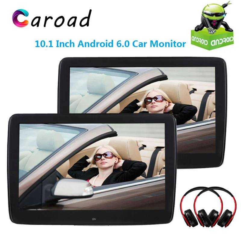 Caroad 2 шт 10 1 Inch Android 6 0 автомобиль монитор подголовник ips Сенсорный экран видео с