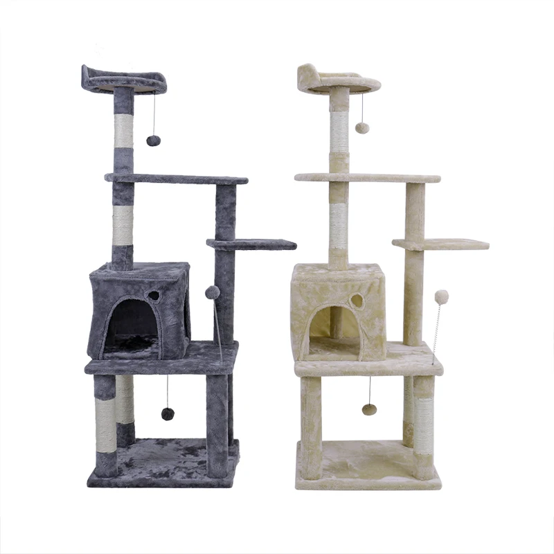 RU Domestic Delivery Cat Tree House for Cat Cat Tree Tall Cat Tower Bed With Scratching Post Kitten Toys Mascotas RU Domestic Delivery Cat Tree House for Cat Cat Tree Tall Cat Tower Bed With Scratching Post Kitten Toys Mascotas