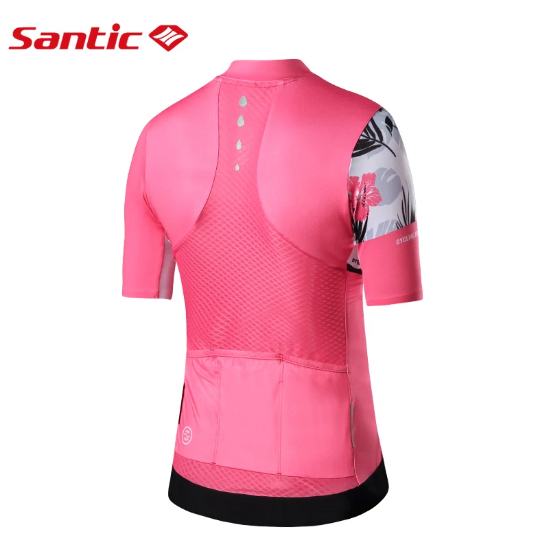 Santic женский короткий Джерси для велоспорта Pro Fit Женский дорожный MTB велосипед с