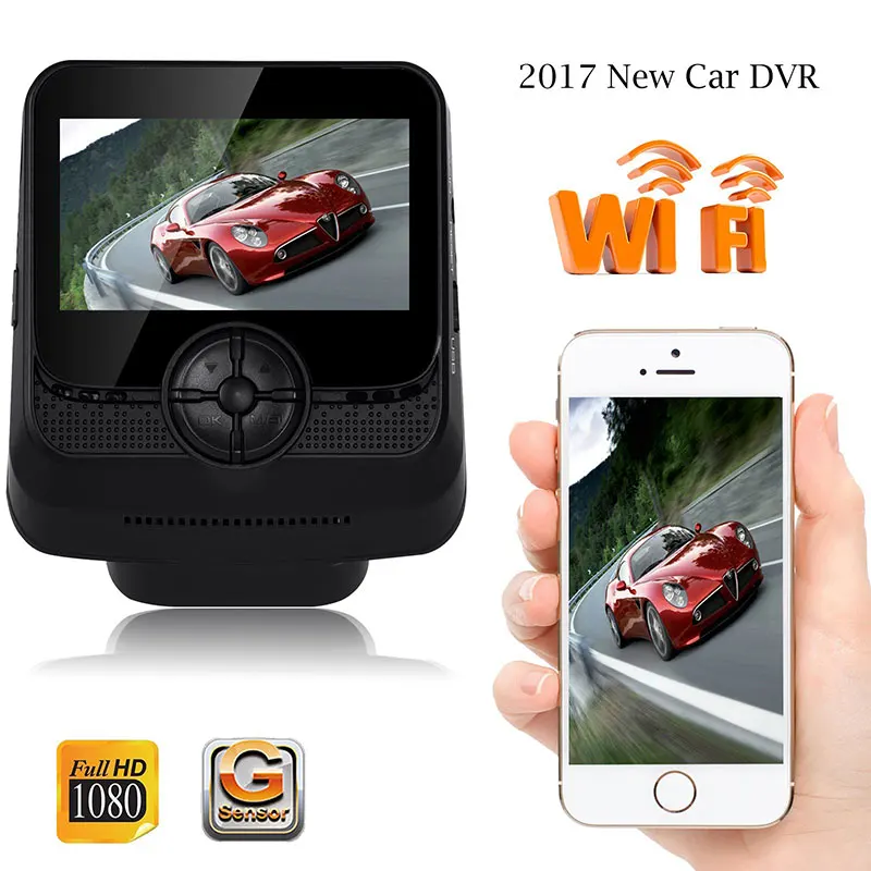 

2.45 '' Dash Camera WiFi Full HD 1080P Car DVR Dashcam LCD Screen 170 Degree Video Camera Recorder with Night Vision