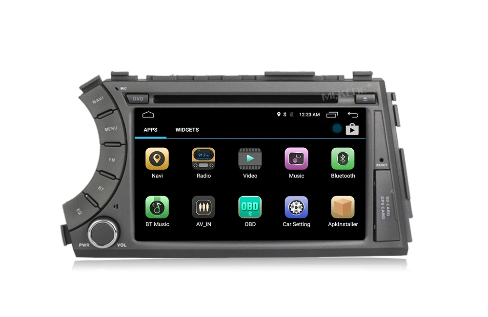 Clearance HD 2G RAM Android 7.1 2 DIN Car DVD for ssangyong Actyon Kyron with car gps radio for ssangyong actyon kryon 1080p support SWC 13