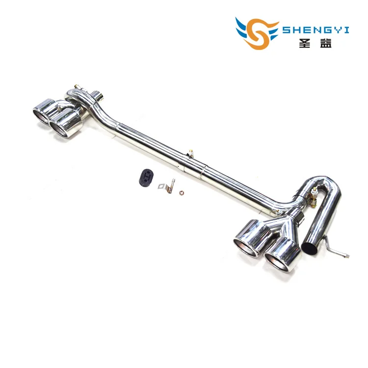 A set of four out stainless steel car rear exhaust