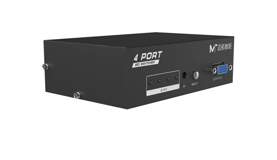 

MT-VIKI 4 Port SDI Switch Video Camera Selector IR Remote Contrller SD-SDI HD-SDI 3G-SDI Compatible 1080P High Resolution SD401