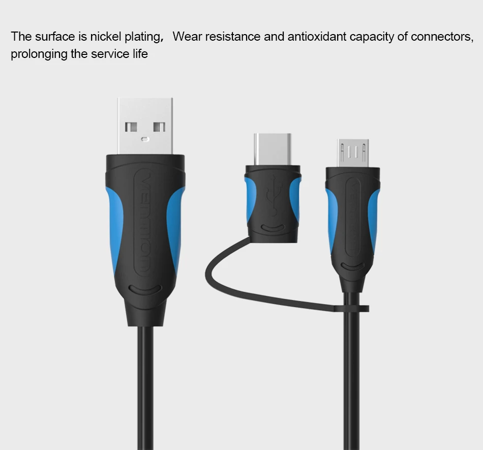 Кабель Micro USB для Samsung S9 Plus 2 в 1 кабель Type C быстрой зарядки и передачи данных Xiaomi