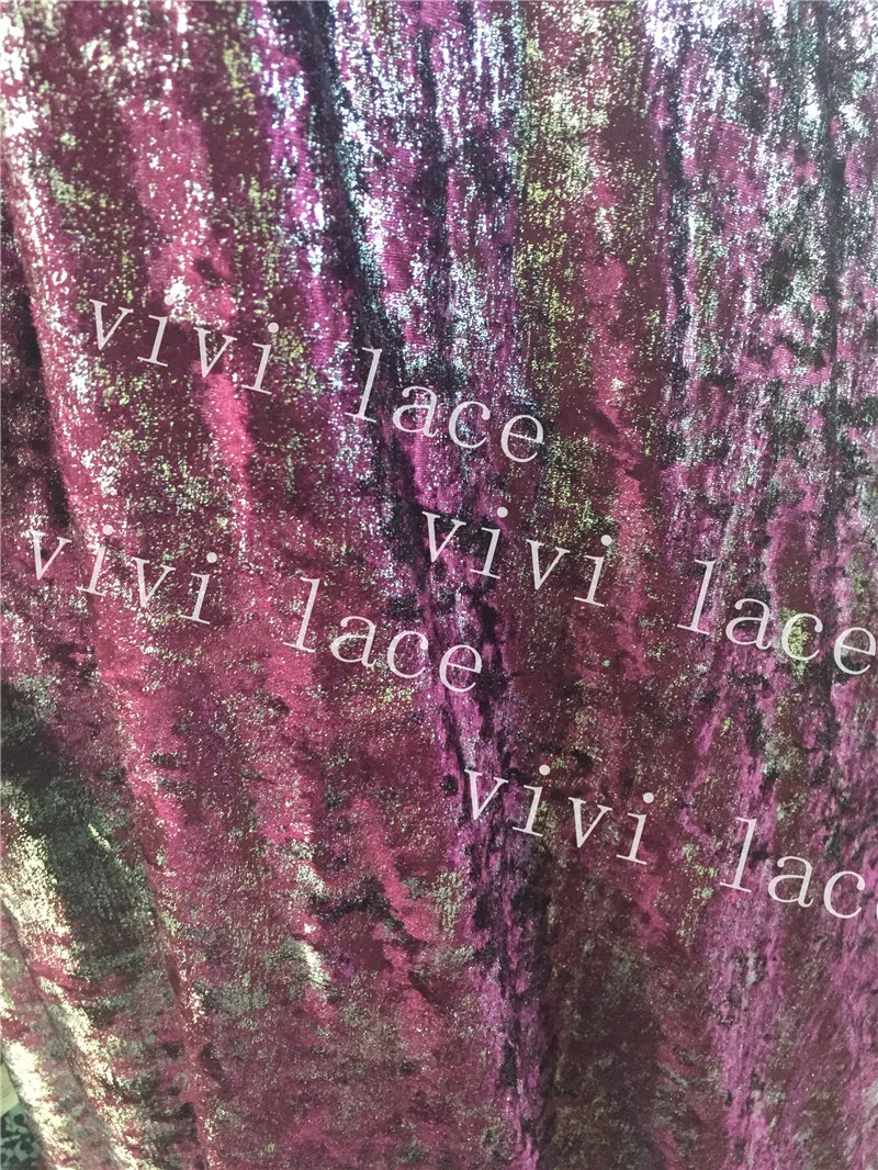 

5yards lm001-2 bronzed purple silk velvet soft thick warm feel best quality winter dress fabric for sawing dress/wedding