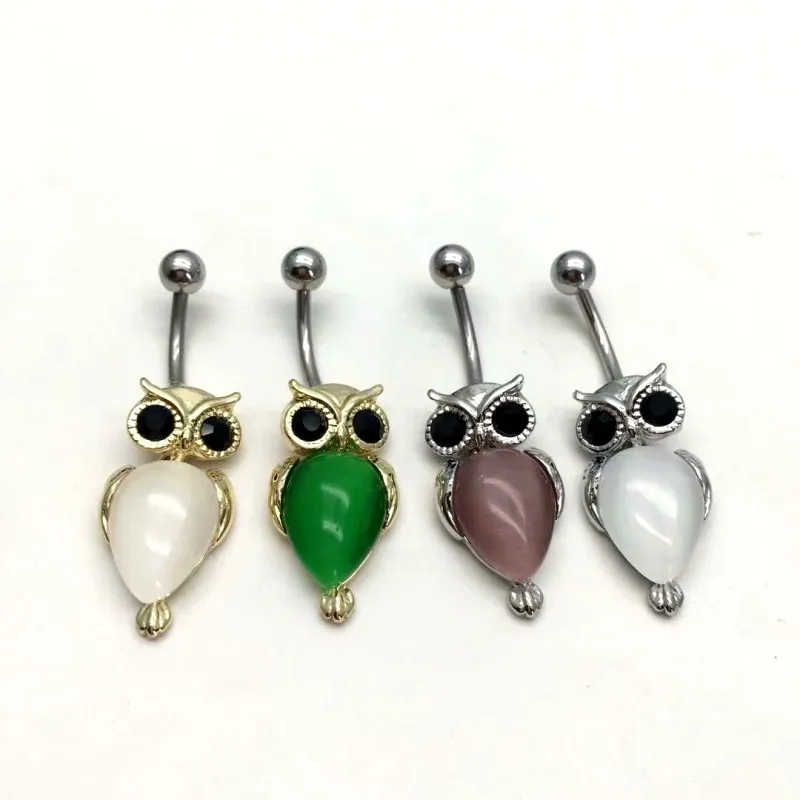 owl navel ring-1