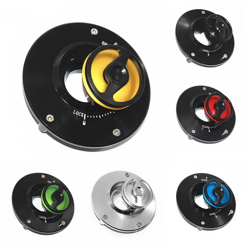 

For Honda CBR1000RR Motorcycle Fuel Tank Cap CNC Aluminum Keyless Twist off Nimble Quick Lock Gas Cover All Year