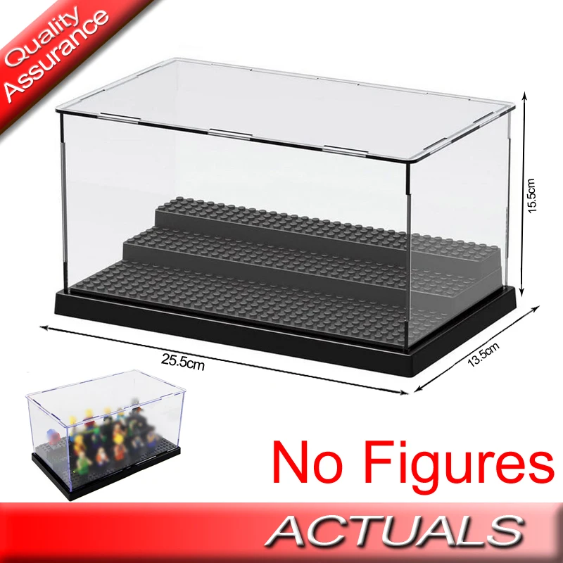 

LELE 79150 Luxury Mini Box Building Blocks Figures Compatible Legoed MOC Dustproof Transparent Cover Display Box Bricks Gift