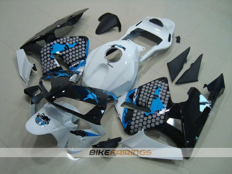 

New Injection Mold Full Fairing kit Fit For Honda CBR600RR F5 2003 2004 03 04 600RR 600 ABS fairings+Tank cover Black white