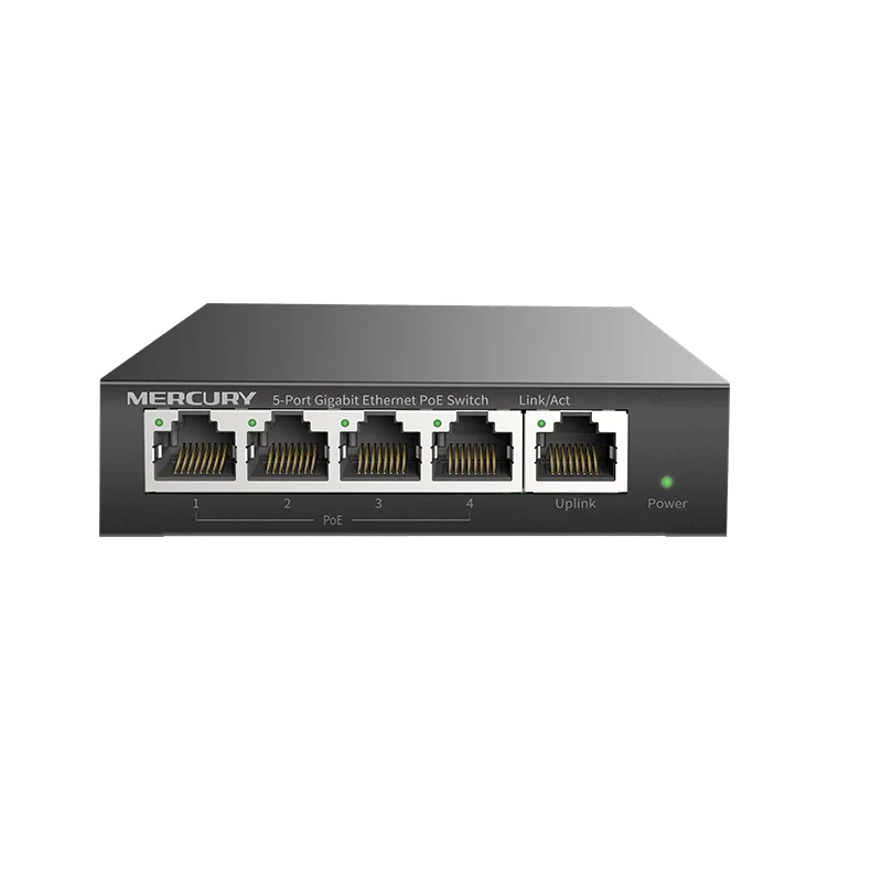 

FreeShipping 5 ports 4 poe 43W 1000Mbps Switch IEEE802.3af/at PoE suit for all kind of poe camera or AP Network Switches, SG105P