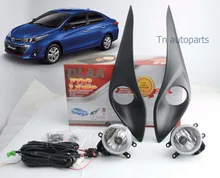 ATIV 2018 Yaris туман, Бесплатная доставка! 50 компл. MOQ, галогенные, 4300 К, Yaris головного света, vios, corolla, yaris фонарь, camry, yaris фонарь