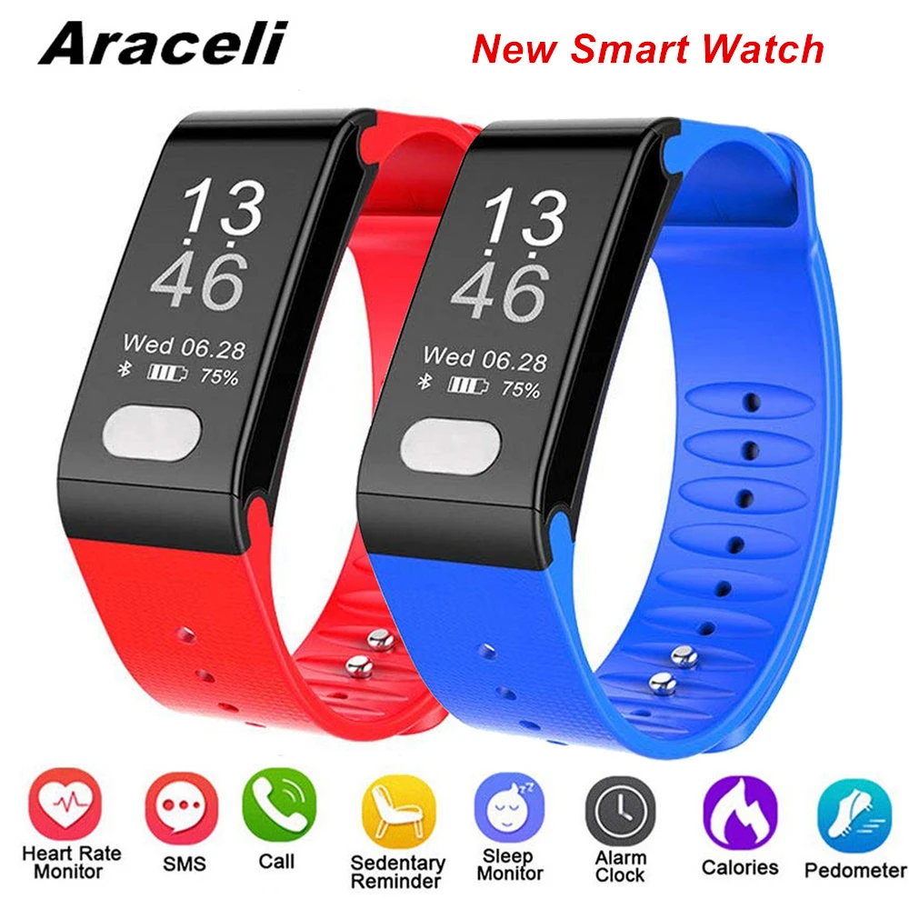 

ECG + PPG Puls Smart Band Heart Rate Smart Wristband Blood Pressure Monitor Smartband Bracelet Wristband Smart Band C1 Plus