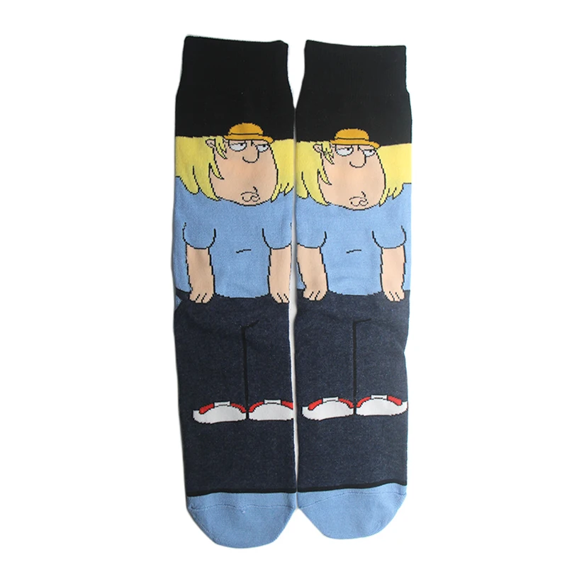 K146 семья Guy 1 пара Personalise новинка Мужские Женские носки удобные простроченные хлопковые носки - Цвет: 1