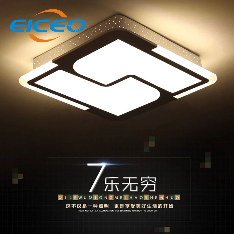 

(EICEO) LED Square Ceiling Lamp Bedroom Modern Minimalist Living Room Ceiling Light Shaped Lron Free Shipping AC185-265V