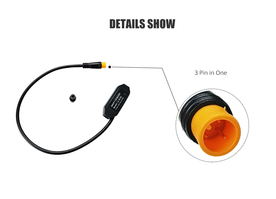 Perfect Gear Sensor Three Pin in One Waterproof Connector Electric Bike Shift Sensor For BAFANG Gear Sensor Mid Drive Motor Speed Sensor 7