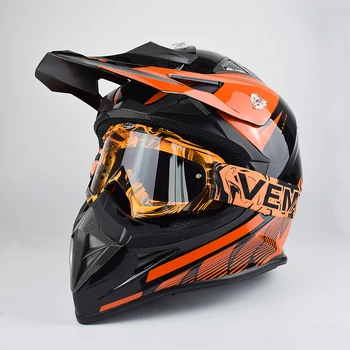 mx helmet and goggles
