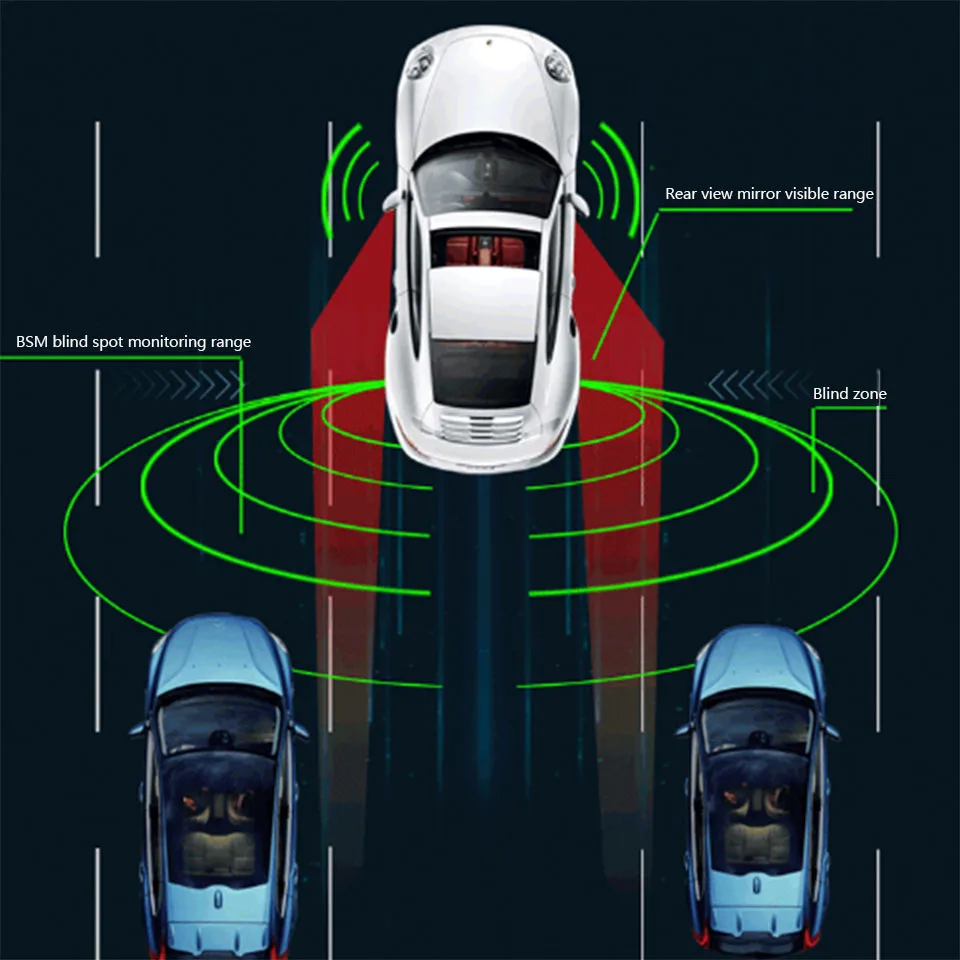 Транспортное средство для слепой зоны AUDI A4 2016 2019 вне поля зрения Зеркало заднего