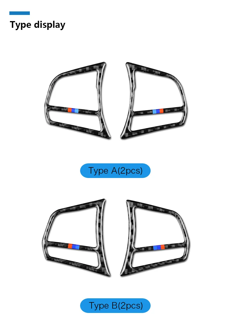 Airspeed для BMW F20 F21 F30 F34 F32 аксессуары для интерьера из углеродного волокна Автомобильный руль кнопки наклейки крышка отделка украшения