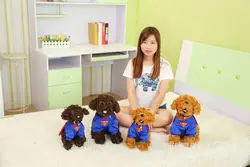 Супермен платье Тедди собака плюшевые игрушки на корточках собака подарок на день рождения w5438