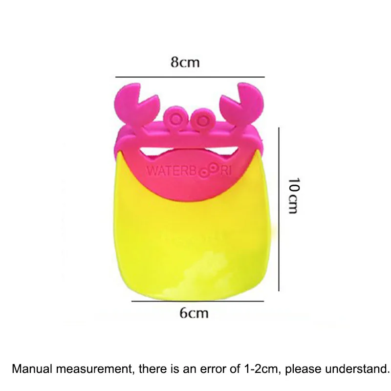 Мультяшная форма краба, детский водоотводный кран для раковины ванной комнаты, желоб для мытья детей, расширитель для рук, 4 стиля