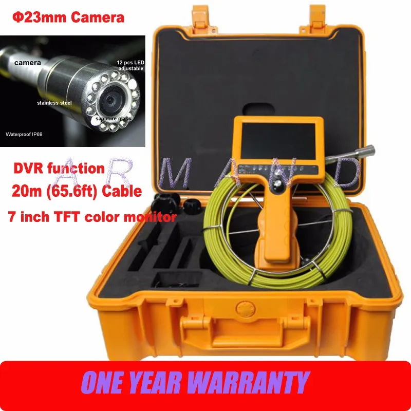 Портативная водонепроницаемая система проверки сливных труб камера система DVR промышленная 8 GB SD карта эндоскоп видео инспекция 710DN-SCJ