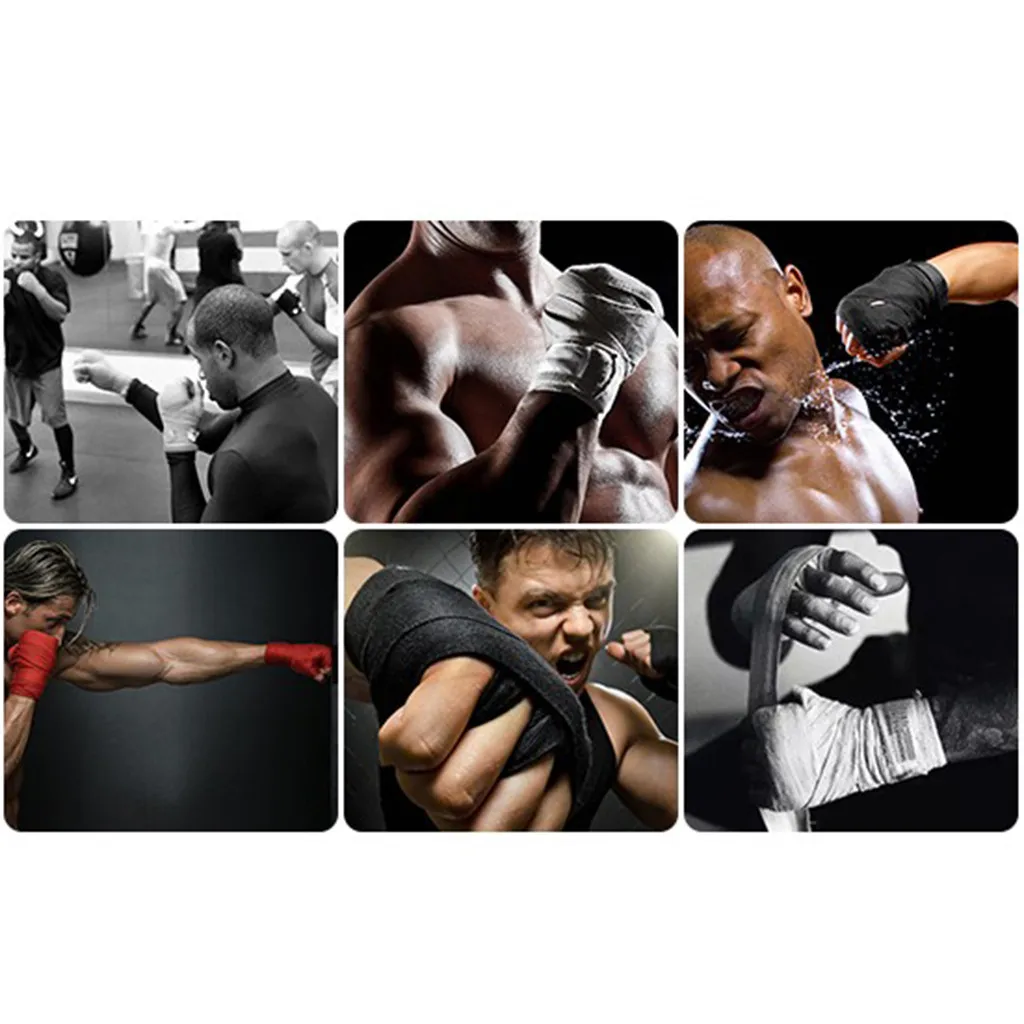 2.5M Cotton kick boxing bandage wrist straps Sport Strap Boxing Bandage Muay MMA Taekwondo Hand Gloves Wraps Hand Protection