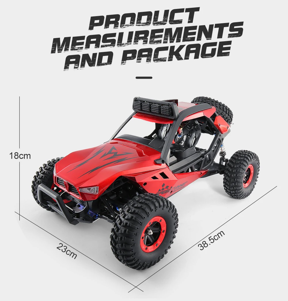 

JJRC Q46 1/12 2.4G 4CH High Speed Off Road Buggy Crawler 45km/h RC Car Blue Red VS Q36 Q35 Q45