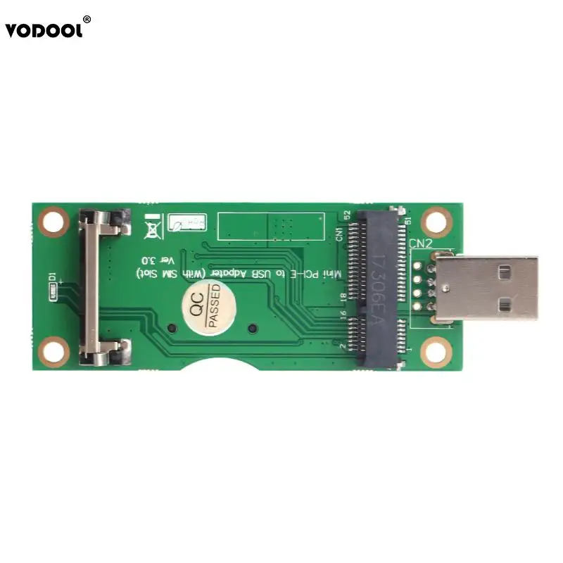 Mini PCI-E to USB Adapter Converter with SIM 8 Pin Card Slot for WWAN/LTE Module Mini PCI-E to USB Adapter Converter with SIM 8 Pin Card Slot for WWAN/LTE Module
