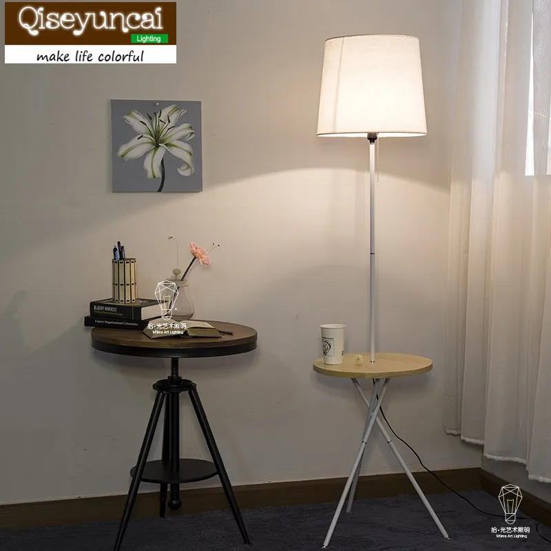 Qiseyuncai Modern minimalist living room bedroom Nordic coffee table floor lamp creative sofa bed vertical warm lighting Qiseyuncai Modern minimalist living room bedroom Nordic coffee table floor lamp creative sofa bed vertical warm lighting
