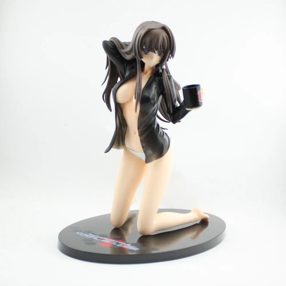 

Japan Anime 1/6 PVC Garage Kid MUV-LUVate Takamura Yui Off Style Black Shirt Action Figure Model Toy 20 CM With BOX