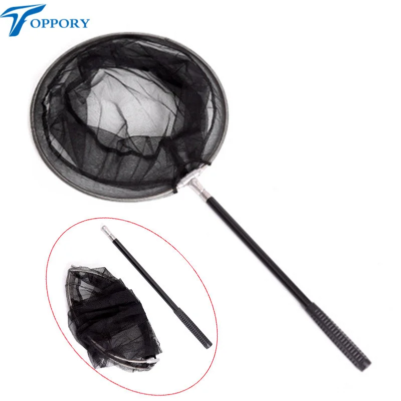 

Toppory Mini Telescopic Landing Net 205CM Length Crucian Carp Fishing Stainless Folding Pole Hand Landing Network Retractable
