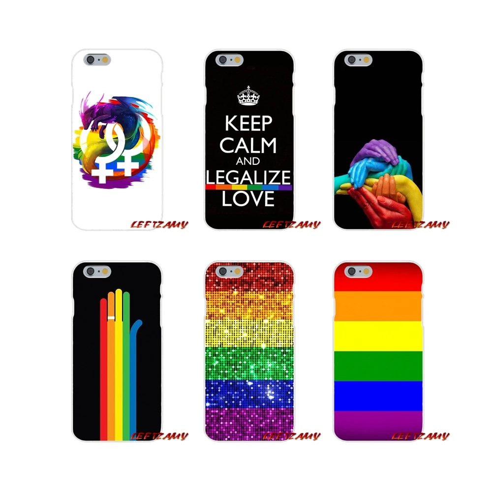 

For Huawei P Smart y6 7 9 prime Mate P10 P20 Lite Pro Plus 2018 2019 TPU Transparent Bag Case Gay Lesbian LGBT Rainbow Pride ART