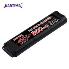 Nastima 6S 2/3N 7,2 V 500mAh ni-mh аккумулятор для CM030 CM121, CM122, Marui 18C, P8, M93R AEP AEG M81, M84 и TM AEP Airsoft guns toys