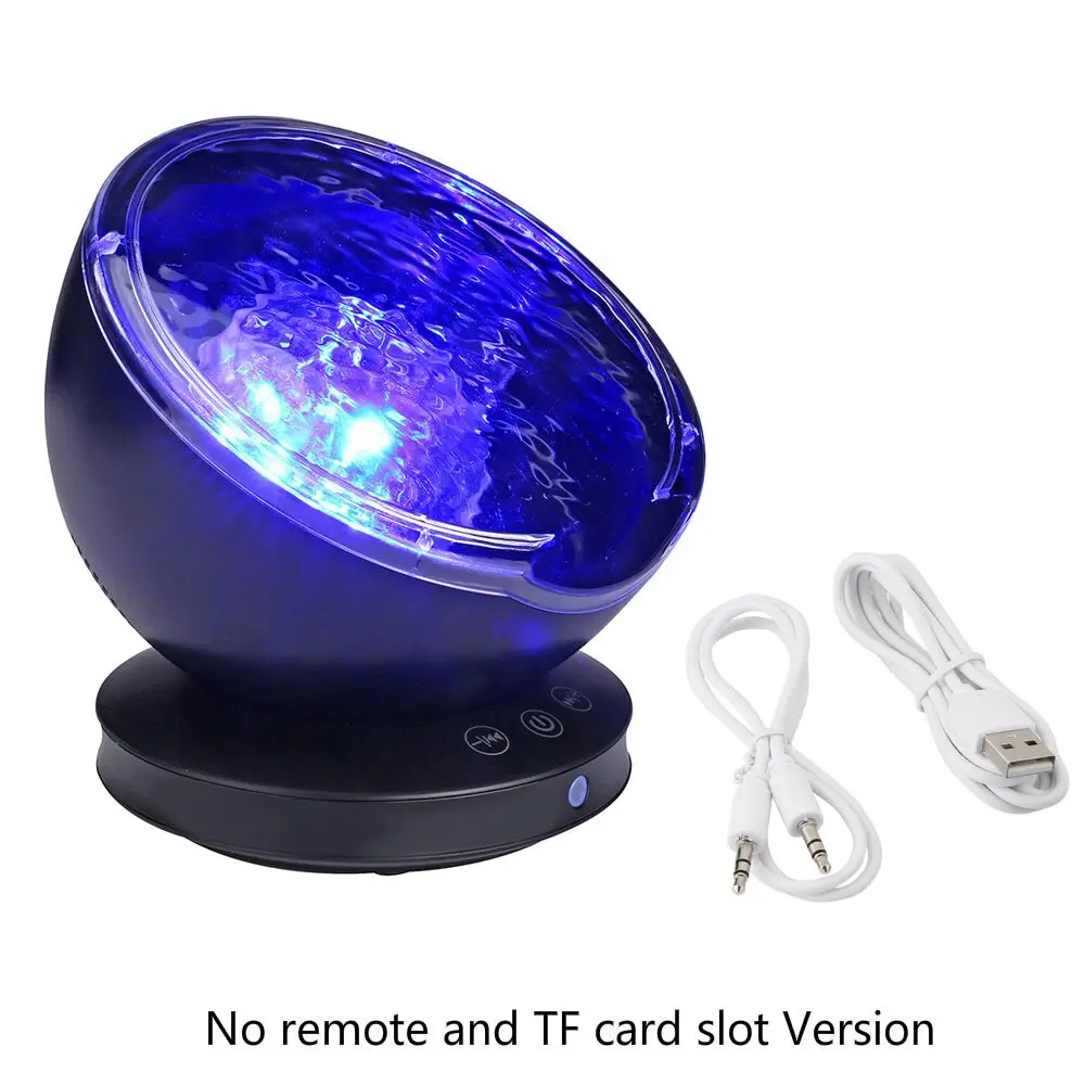 ETONTECK волны океана проектор светодиодный ночник с пульт дистанционного управления с USB музыкальный плеер 7 свет Космос Звезда Luminaria для