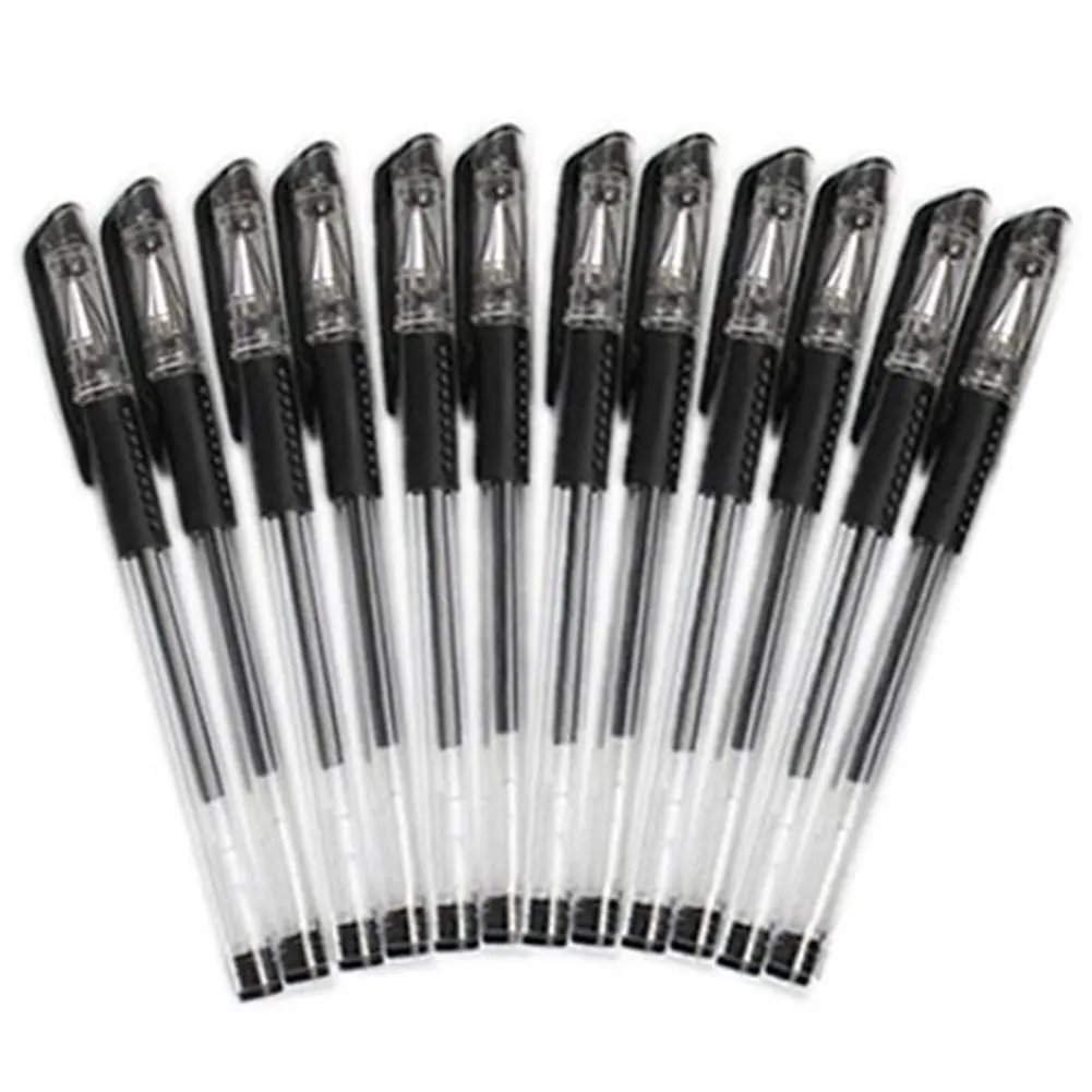 

12Pcs Box 0.5mm Gel Ink Ballpoint Signing Pen Study Office Stationery