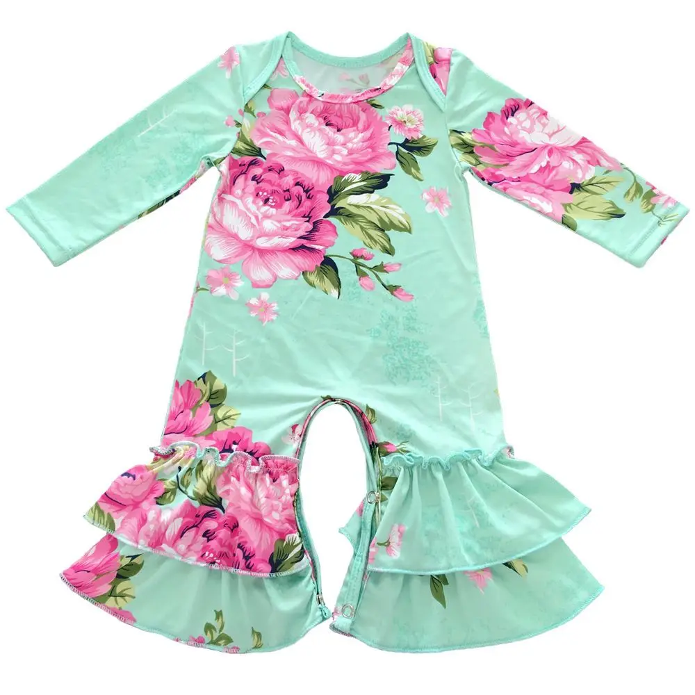Buy Cotton ruffle romper,christmas baby outfit,baby