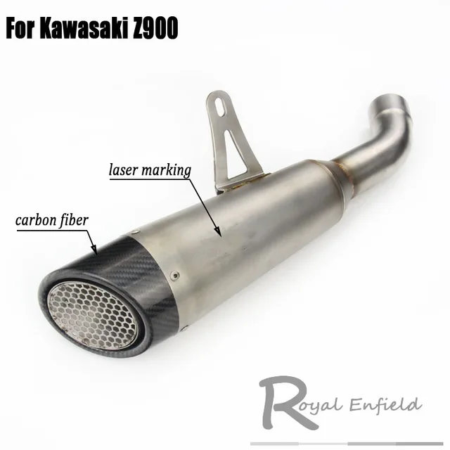 Z900 Motorcycle Exhaust Modified Moto Full System Laser Stainless Steel
