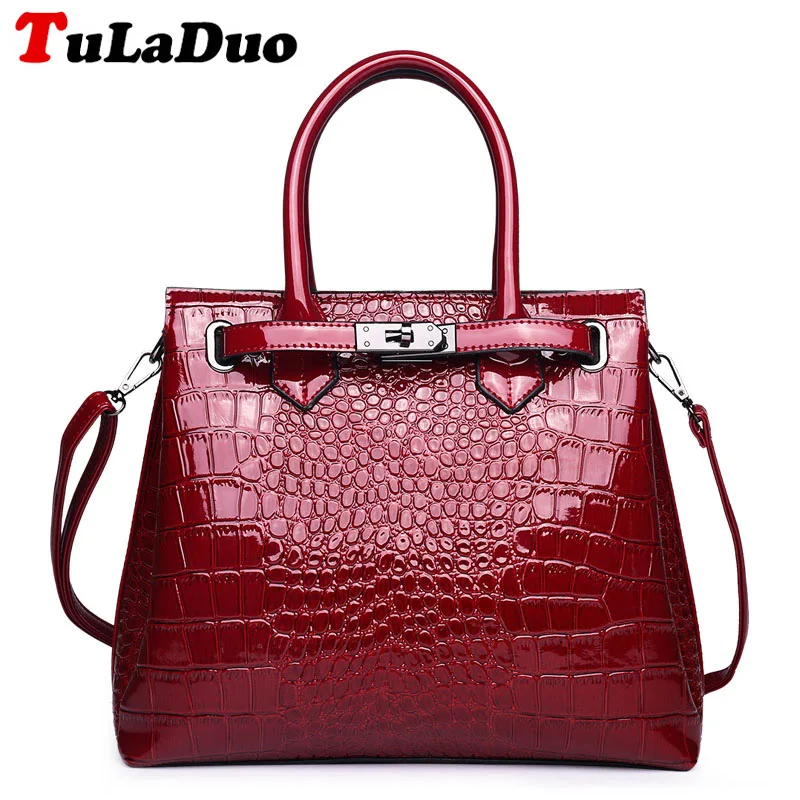 

New Designer Alligator Women Handbags Casual Women Bag Tote Leather Shoulder Bag High Quality Top-Handle Bags sac a main bolsos