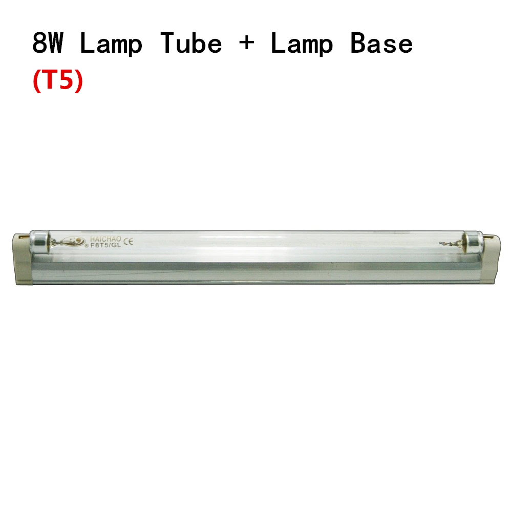 T5 T8 дезинфекционная ультрафиолетовая лампа 220 В кварцевые линейные лампы бактерицидные лампы для стерилизации 4 Вт 6 Вт 8 Вт 10 Вт 15 Вт УФ озоновая трубка - Мощность в ваттах: 8W Tube and Holder