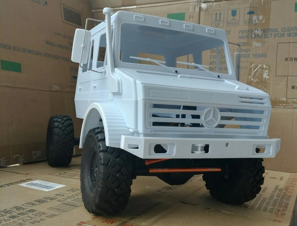 1/10 RC Unni monk пожарные армейские грузовики/Benz кузов Неокрашенный Для осевой SCX10 RC8WD D90 шасси ax90027 90028 ax90035 90022 313 мм