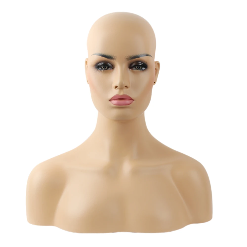 Buy Realistic Fiberglass Mannequin Head Bust For Lace