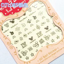 1 Лист Модный лак для ногтей 3D Серебряные украшения Дизайн задний клей наклейки для ногтей Советы красоты