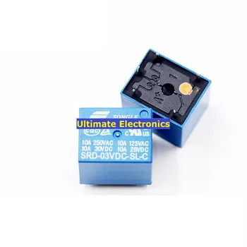 

10pcs SRD-03VDC/05VDC/06VDC/09VDC/12VDC/24VDC/48VDC-SL-C 5feet SRD-05VDC-SL-C