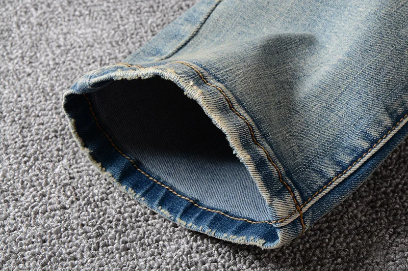 ripped biker jeans