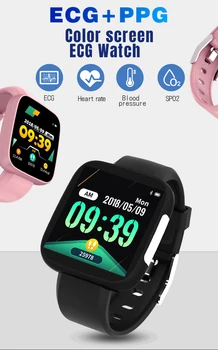 

T5 Smart Watch Men Women ECG Heart Rate Monitor Blood Pressure Fitness Tracker Smartwatch Sport Smart Bracelet for Ios Android