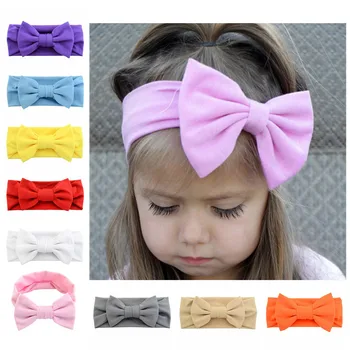 

MIXIU 12pcs/set Sweet Girl Elastic Bow Headband Hair Style Hairbands For Baby Kids Rabbit Ear Hair Accessories Headwrap